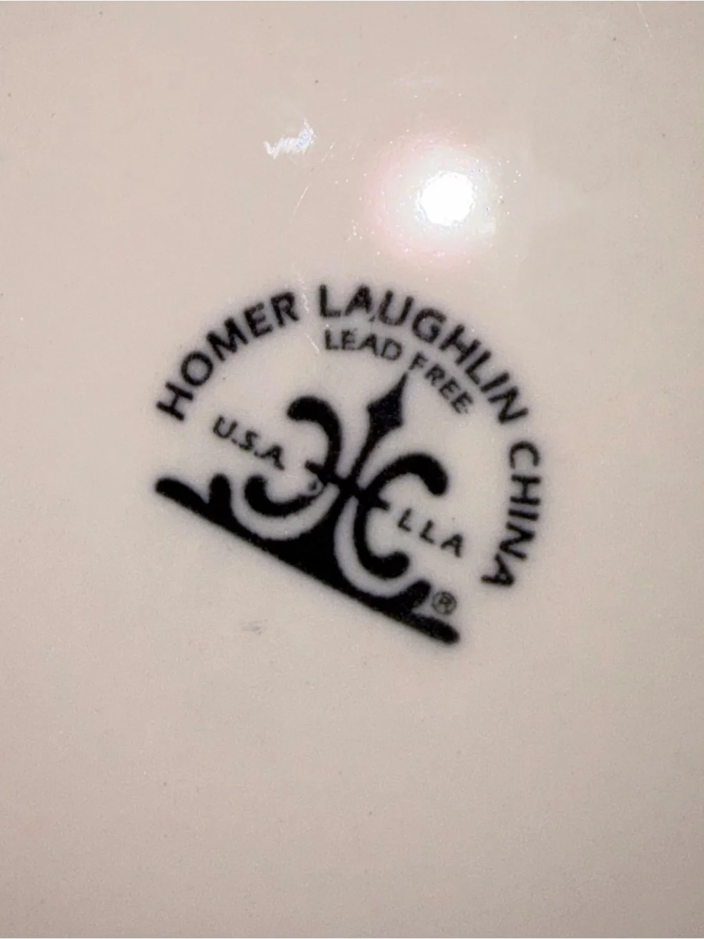 HTF Homer Laughlin tones Set of 6 dinner plates